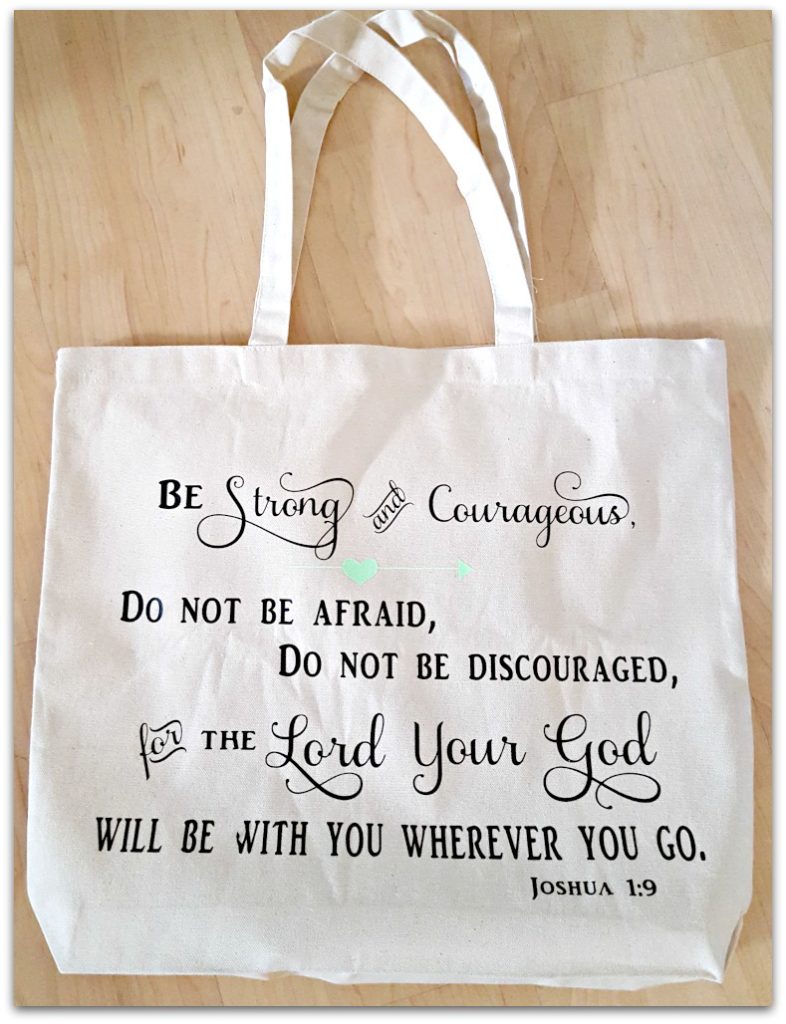 bible quote bag