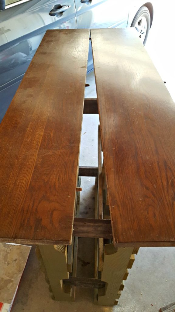 diy wood bar table