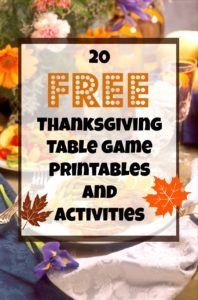 free thanksgiving printable