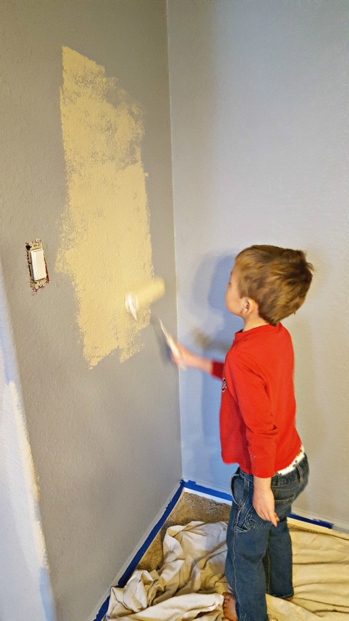 DIY painting over red walls