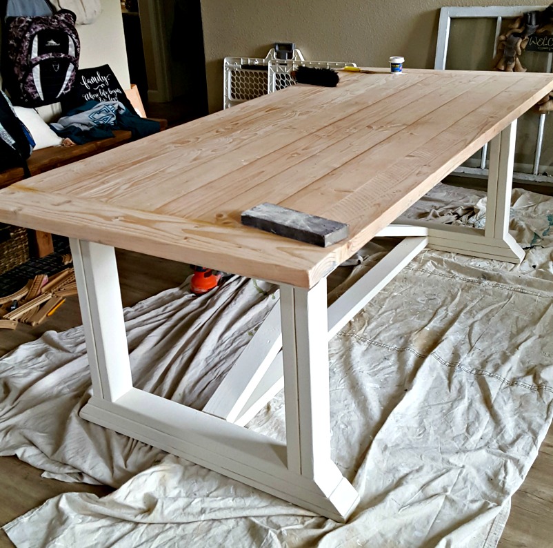 Rustoleum weathered grey table