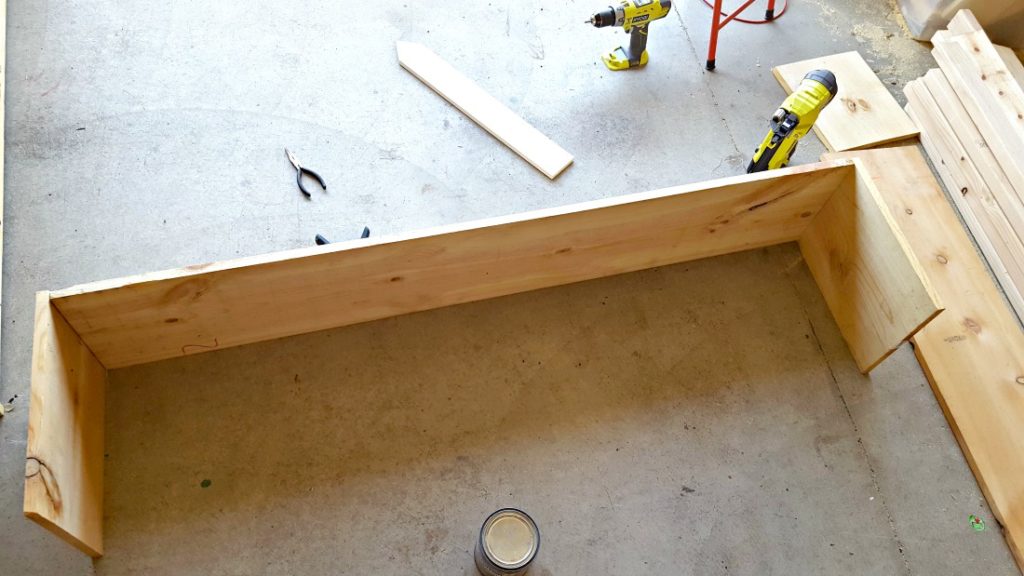 diy full bed frame with storage ana white