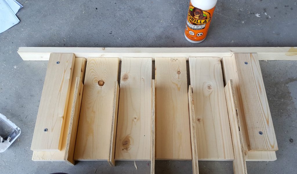 DIY coffee table storage bench tutorial