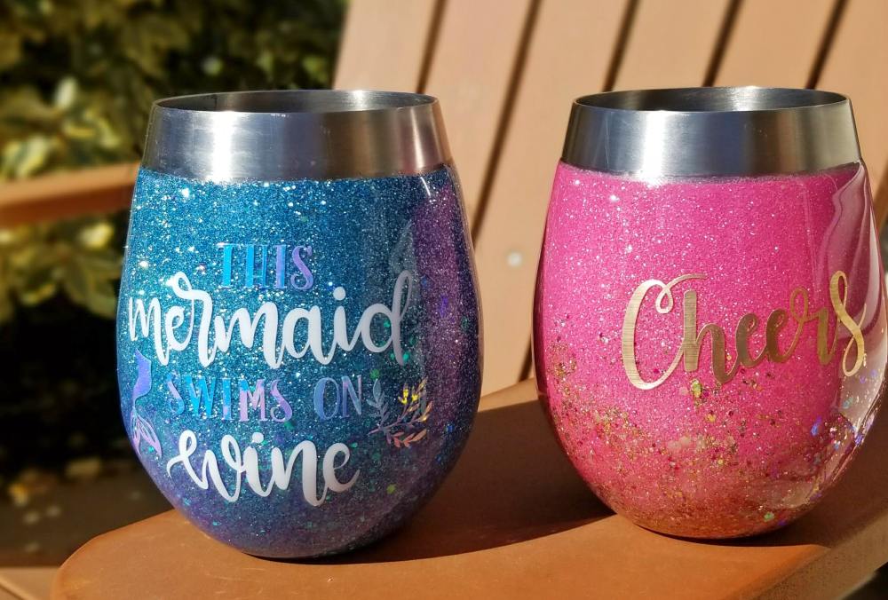 personalized stemless wine glasses