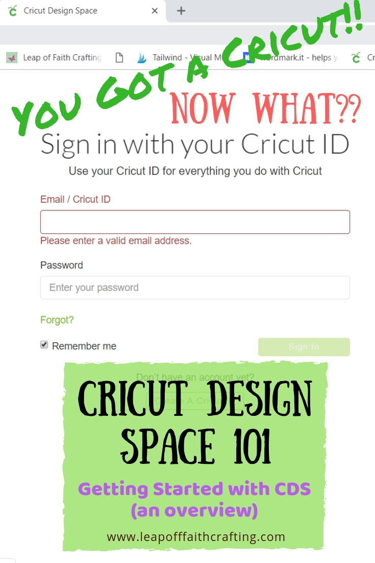 cricut design space for dummies pin